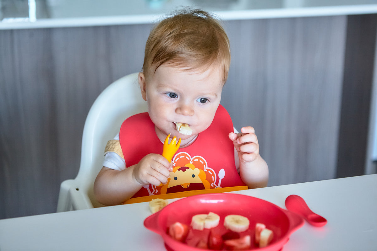 Marcus & Marcus - Silicone Palm Grasp Spoon & Fork Set - Marcus - Laadlee