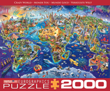 EuroGraphics Crazy World 2000 Pieces Puzzle - Laadlee