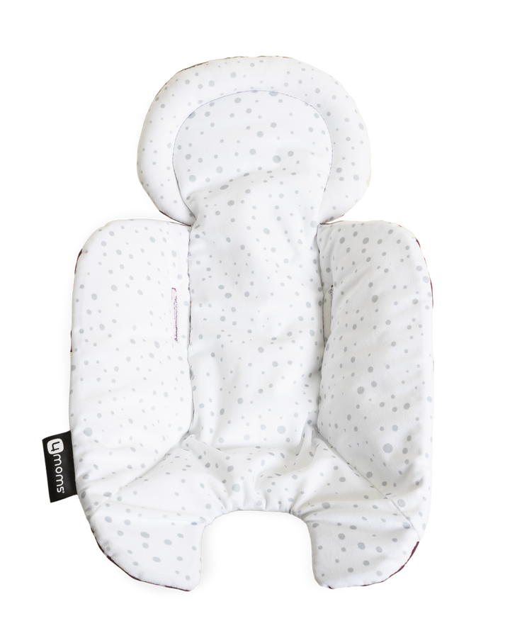 4moms Rockaroo 2.0 Newborn Insert - Maroon Plush - Laadlee