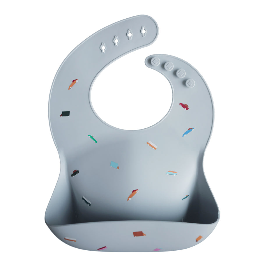Mushie Silicone Bib Retro Cars - Laadlee