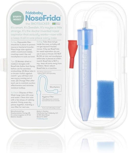 Frida Baby - NoseFrida The Snot Sucker - Nasal Aspirator - Travel Case - Laadlee