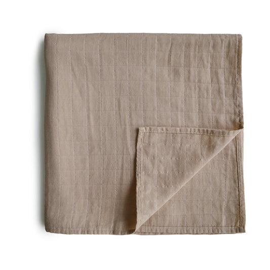 Mushie Swaddle Natural - Laadlee