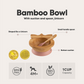 Citron Organic Bamboo Bowl 250ml Suction & Spoon Unicorn - Blush Pink - Laadlee
