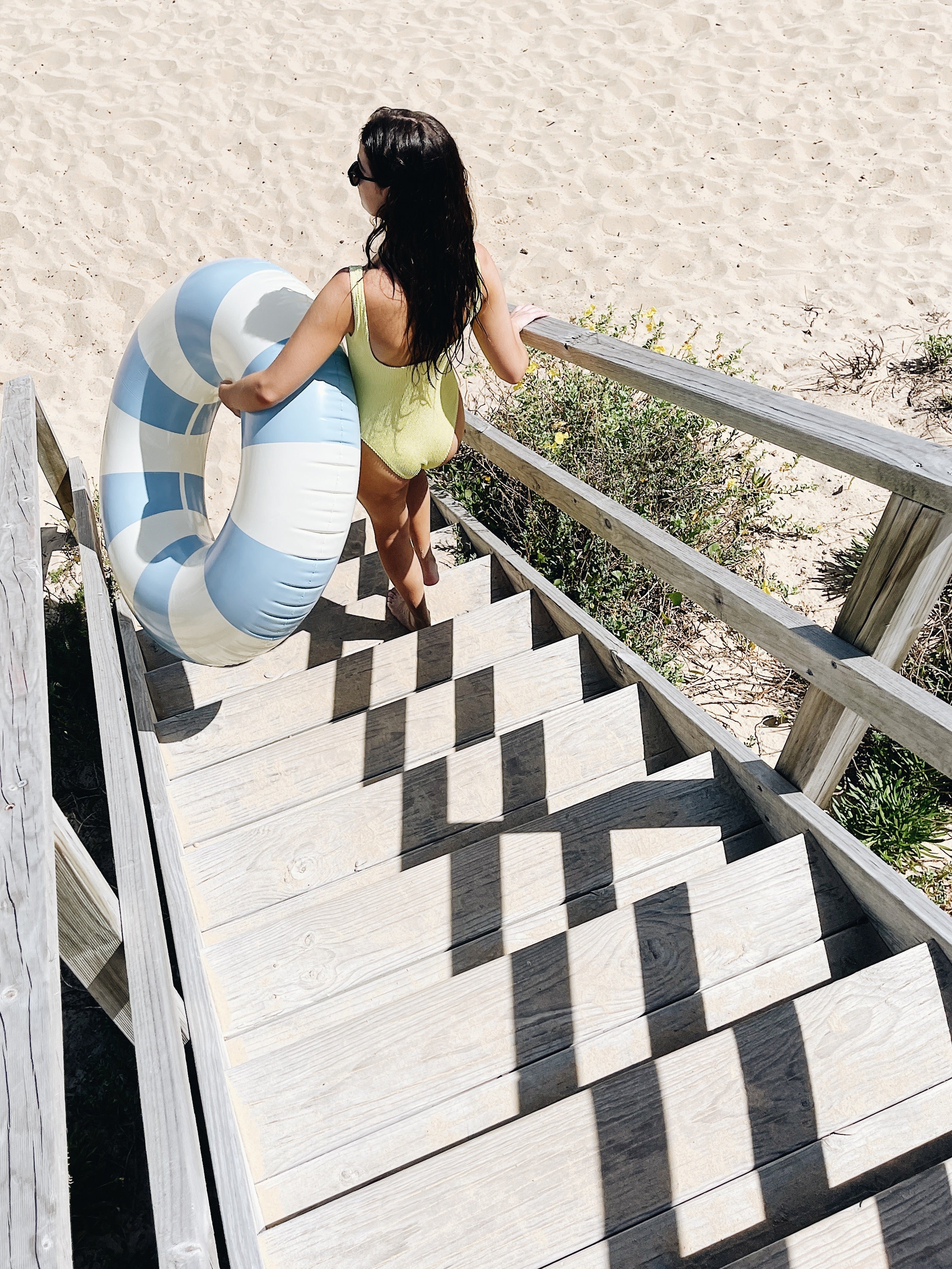 Petites Pommes 90cm Sally Swim Ring Nordic Blue - Laadlee