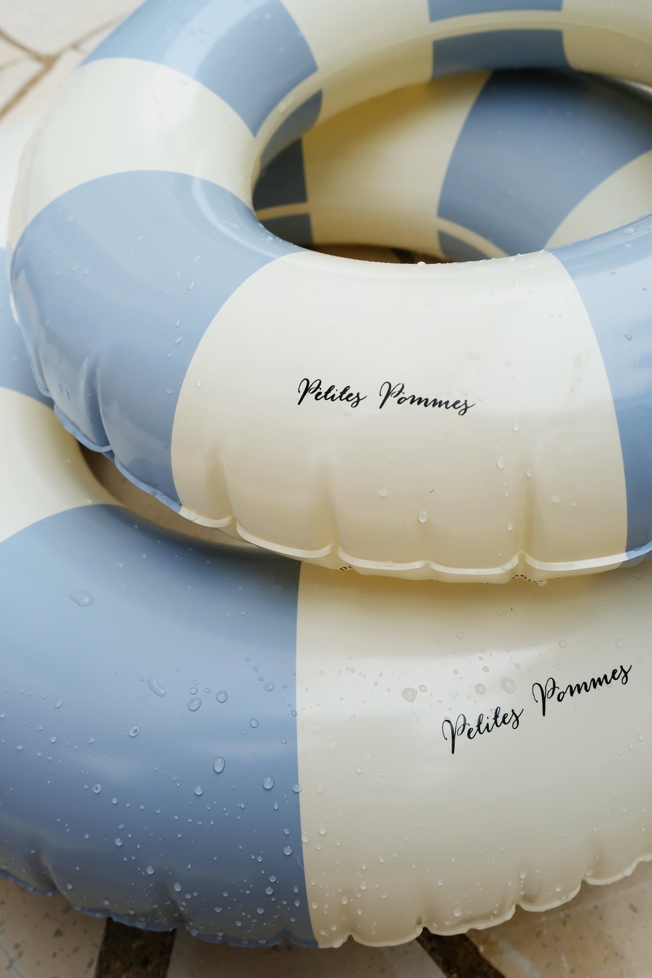 Petites Pommes 60cm Anna Swim Ring Nordic Blue - Laadlee