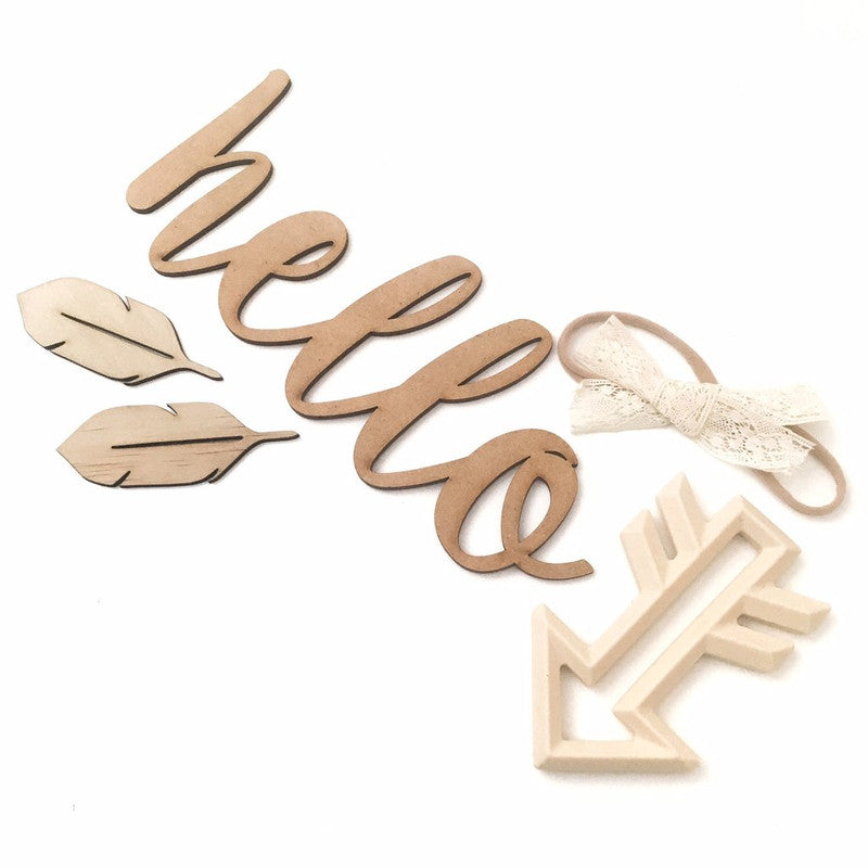 One.Chew.Three Arrow Silicone Teether - Cream - Laadlee