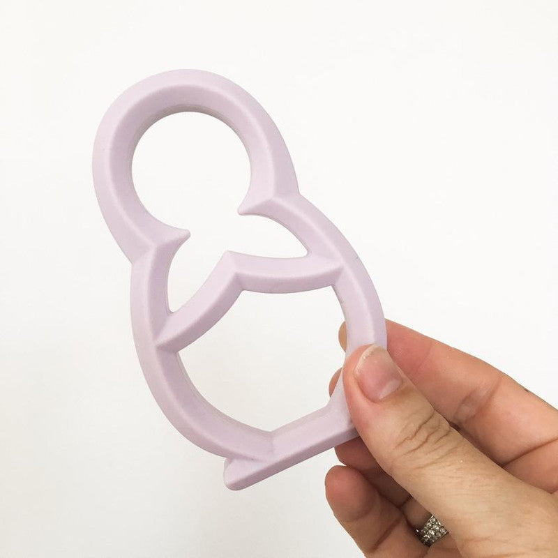 One.Chew.Three Babushka Silicone Teether - Lilac - Laadlee