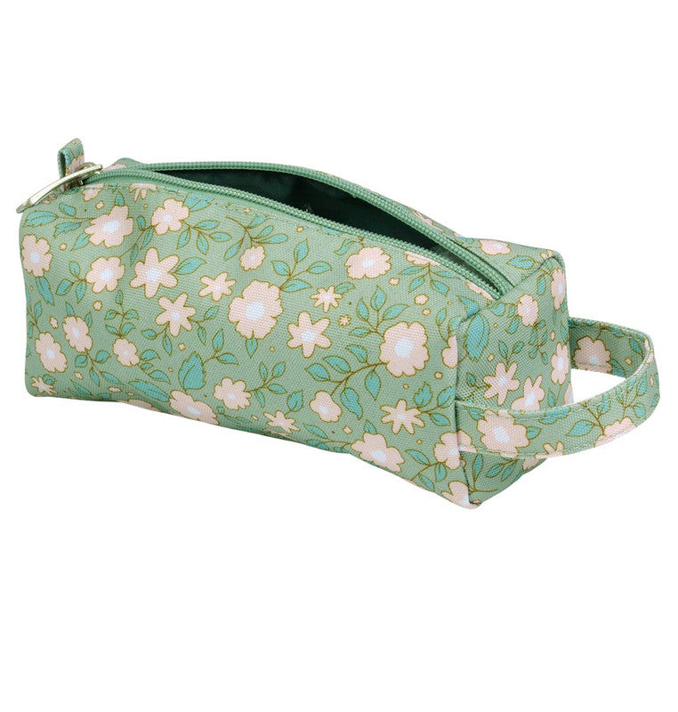 A Little Lovely Company Pencil Case - Blossoms Sage - Laadlee