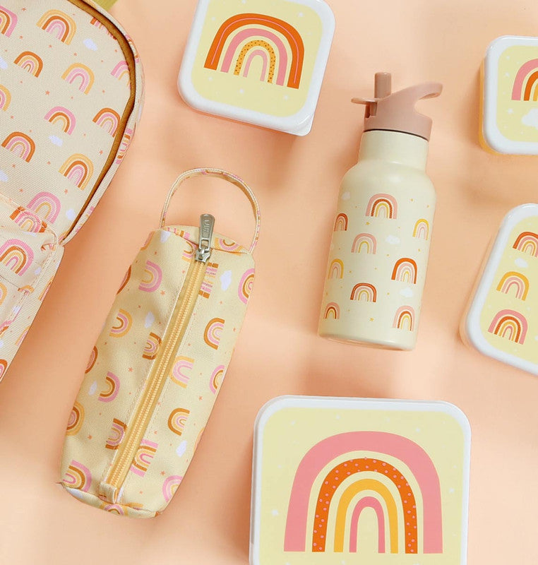 A Little Lovely Company Pencil Case - Rainbows - Laadlee