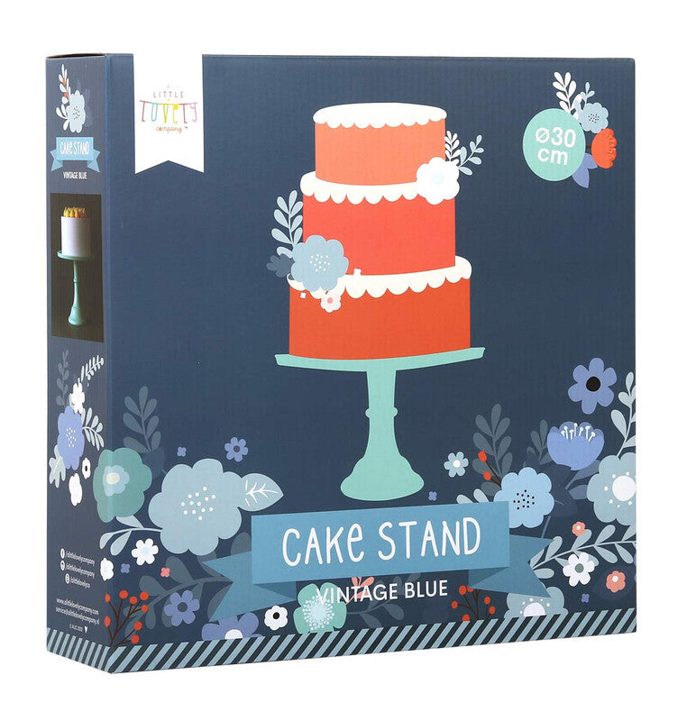 A Little Lovely Company Cake Stand Large - Vintage Blue - Laadlee