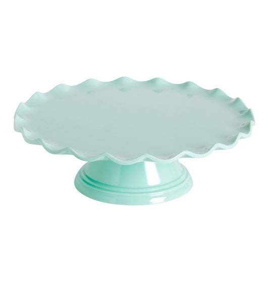 A Little Lovely Company Cake Stand Wave Mint - Laadlee