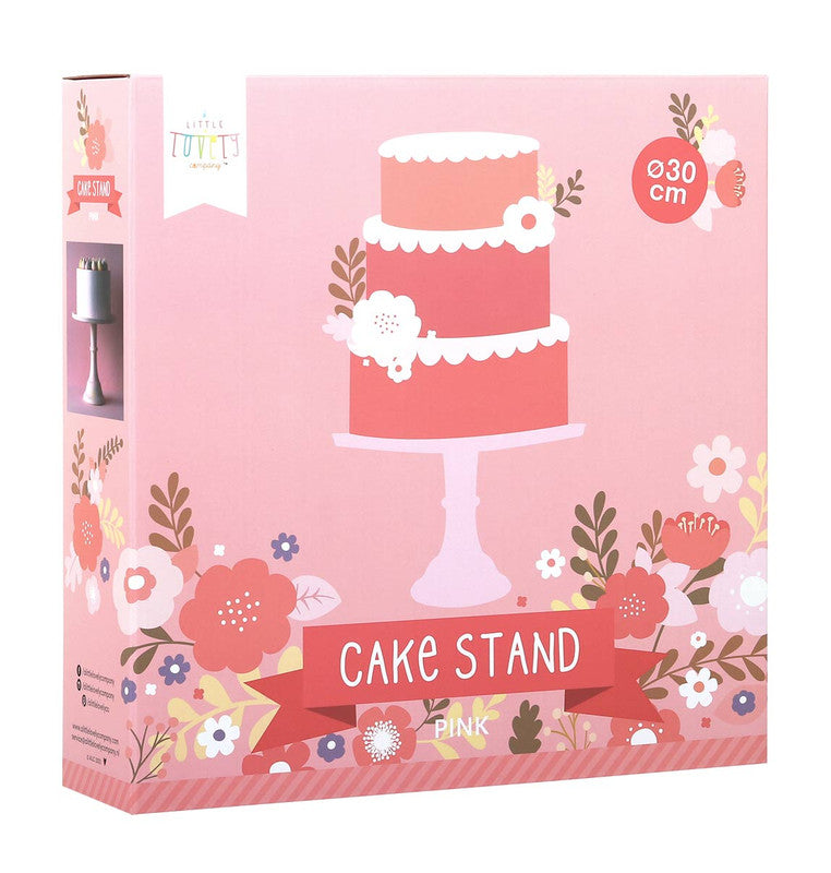 A Little Lovely Company Cake Stand Large - Pink - Laadlee
