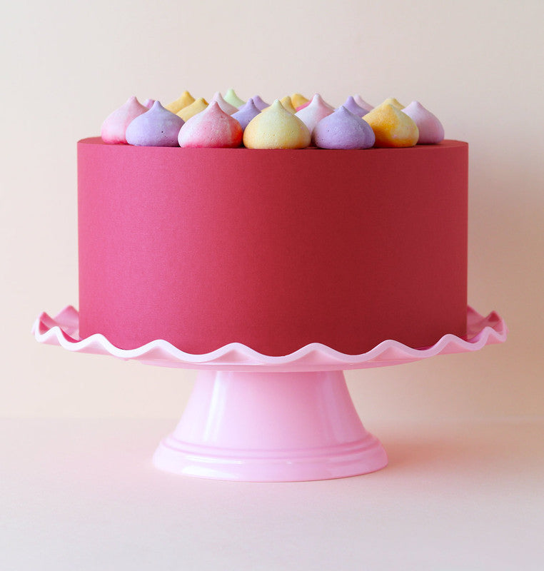 A Little Lovely Company Cake Stand Wave Pink - Laadlee