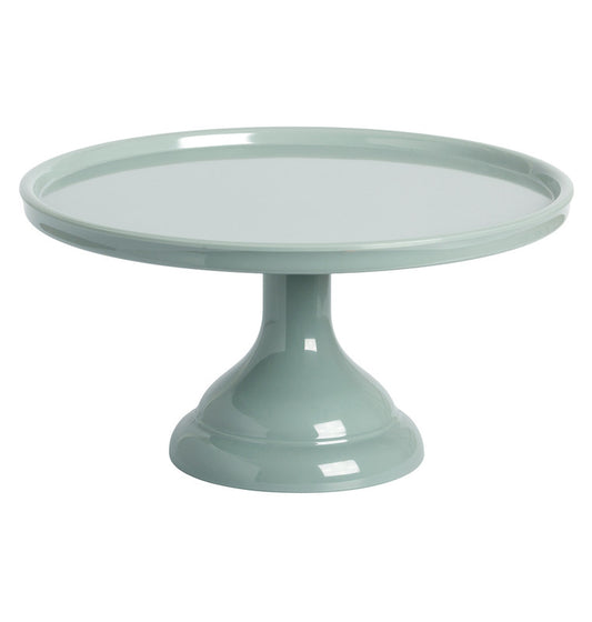 A Little Lovely Company Cake Stand Sage Small - Green - Laadlee