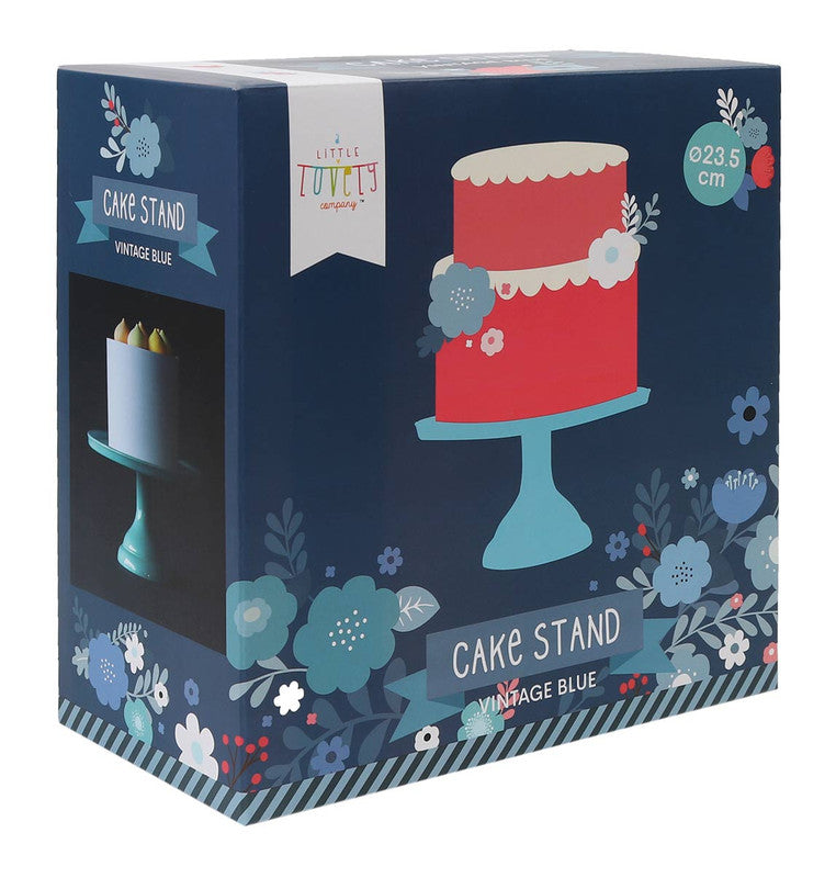 A Little Lovely Company Cake Stand Small - Vintage Blue - Laadlee