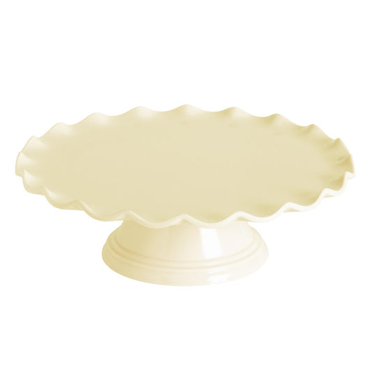 A Little Lovely Company Cake Stand Wave Vanilla Cream - Laadlee