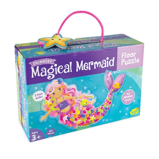 Peaceable Kingdom Floor Puzzles: Magical Mermaid - Laadlee