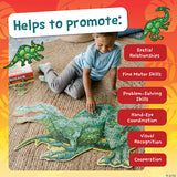 Peaceable Kingdom Floor Puzzle: Shiny Dinosaur - Laadlee