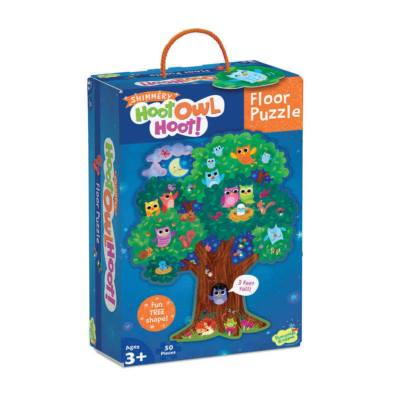 Peaceable Kingdom Floor Puzzle: Hoot Owl Hoot - Laadlee