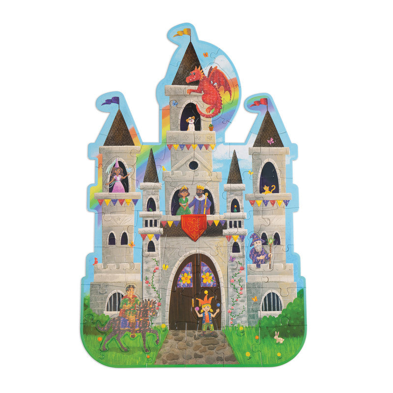 Peaceable Kingdom Floor Puzzle: Castle - Laadlee