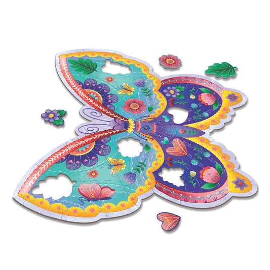 Peaceable Kingdom Butterfly Floor Puzzle - Laadlee