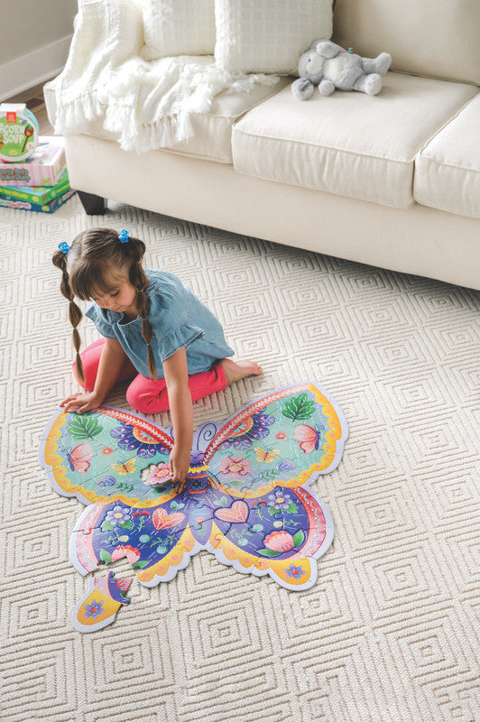 Peaceable Kingdom Butterfly Floor Puzzle - Laadlee