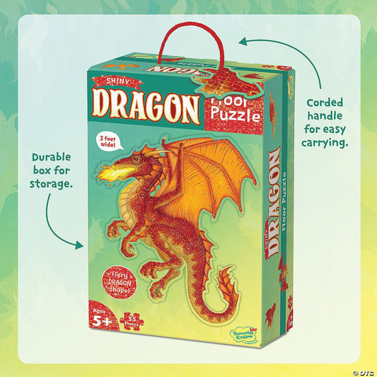 Peaceable Kingdom Floor Puzzle: Dragon - Laadlee