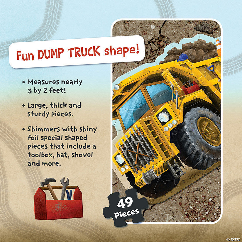 Peaceable Kingdom Floor Puzzle: Dump Truck - Laadlee