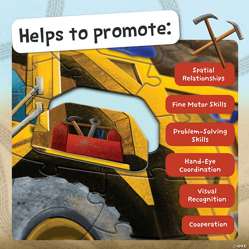 Peaceable Kingdom Floor Puzzle: Dump Truck - Laadlee