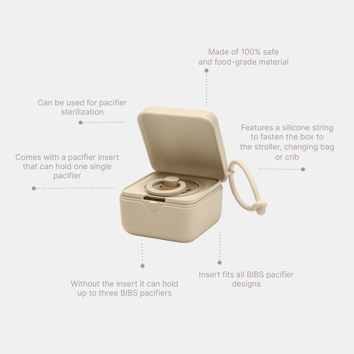 BIBS x LIBERTY Pacifier Box - Elois / Ivory - Laadlee