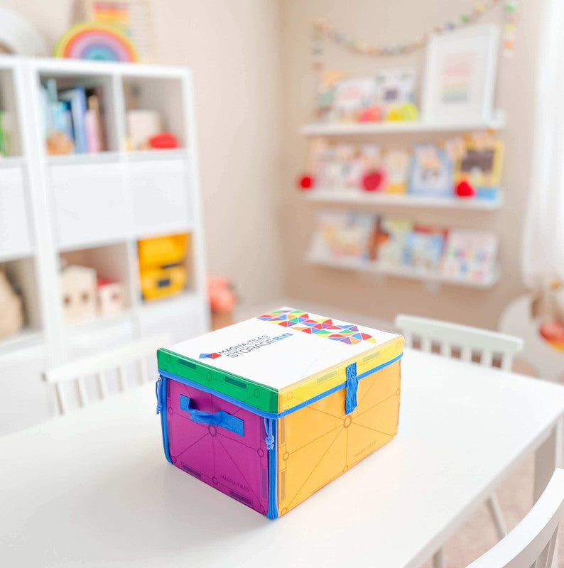 Magna-Tiles Storage Bin & Interactive Play-Mat - Laadlee