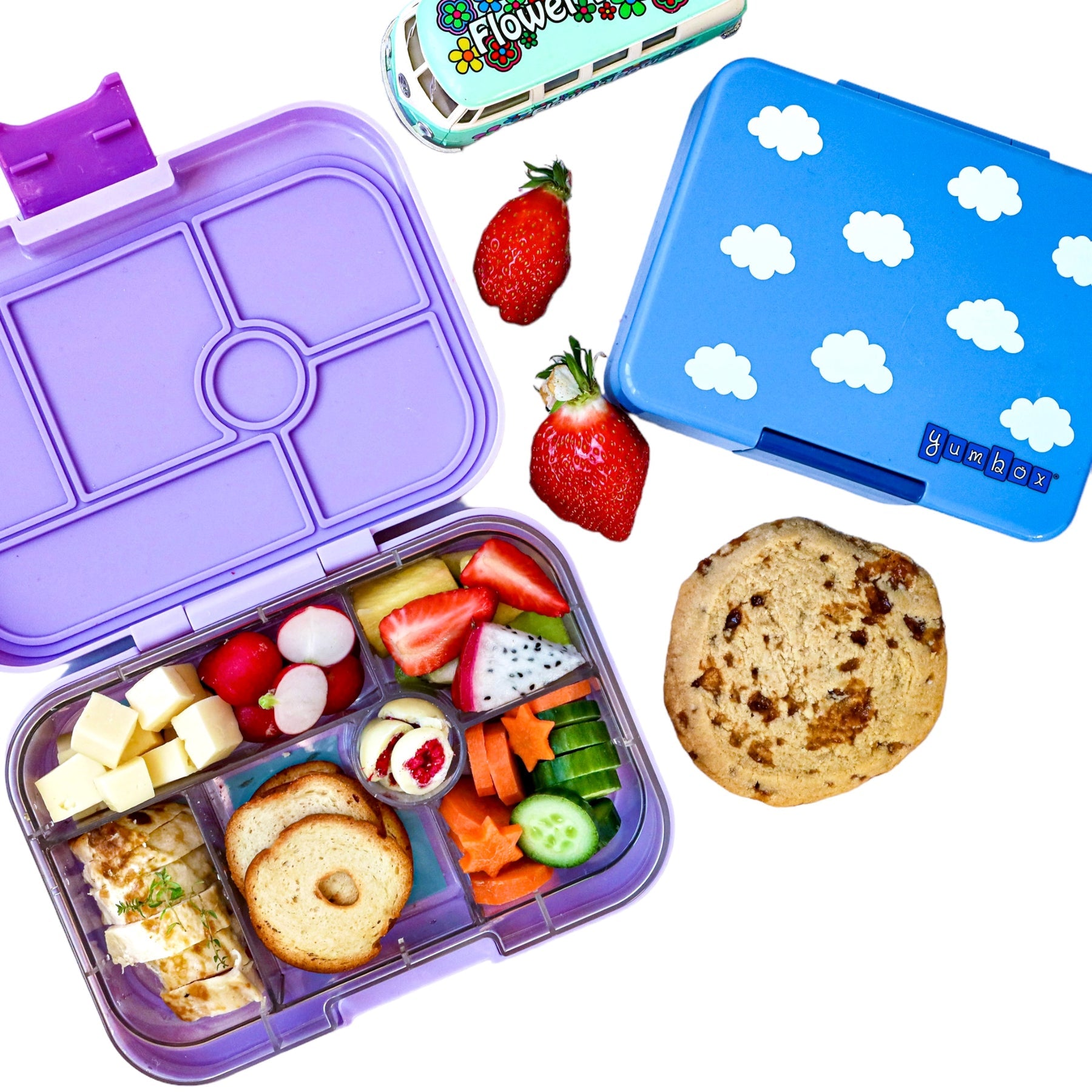 Yumbox Original 6 Compartment Paris Lunch Box - Lulu Purple - Laadlee