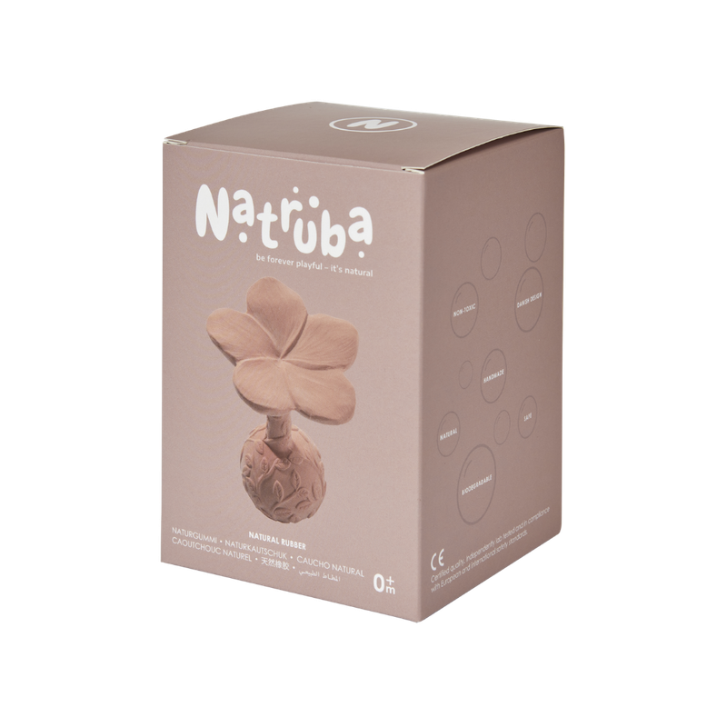 Natruba - Flower Rattle Plumeria - Rose - Laadlee