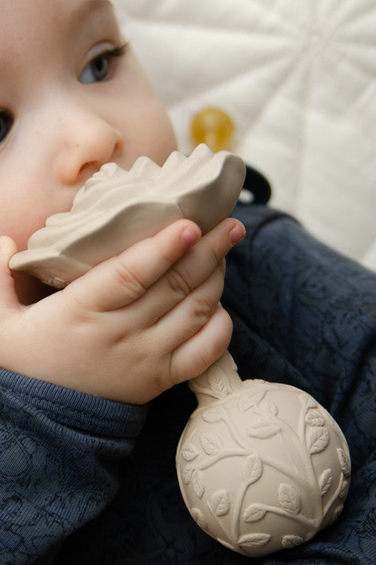 Natruba - Flower Rattle Rose - Beige - Laadlee
