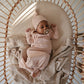 Mushie Knitted Baby Blanket Honeycomb Beige - Laadlee
