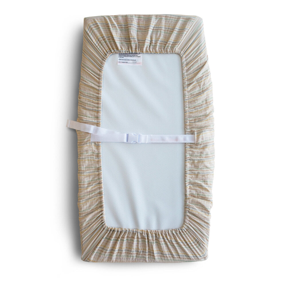 Mushie Changing Pad Cover Retro Stripes - Laadlee