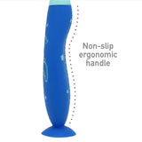 Marcus & Marcus - Silicone Reusable Toddler Toothbrush - Blue - Laadlee