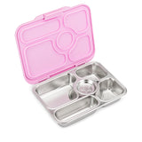 Yumbox Presto 5 Compartment Stainless Steel Lunch Box - Rose Pink - Laadlee
