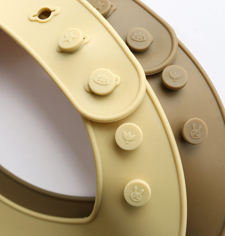 A Little Lovely Company Silicone Bib Set of 2 - Dinosaurs - Laadlee