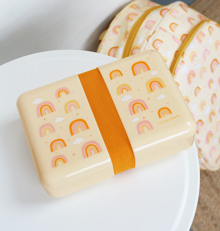 A Little Lovely Company Lunch Box - Rainbows - Laadlee