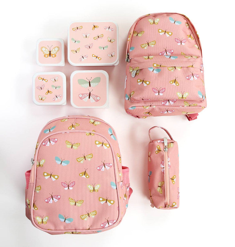 A Little Lovely Company Lunch & Snack Box Set - Butterflies - Laadlee