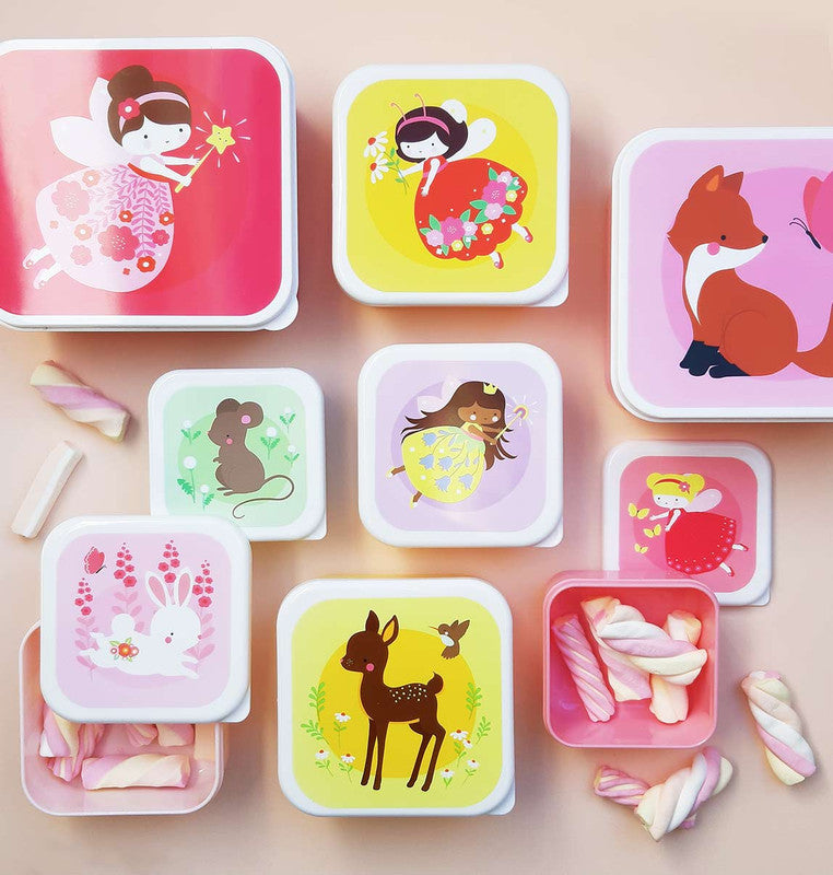 A Little Lovely Company Lunch & Snack Box Set - Fairies - Laadlee