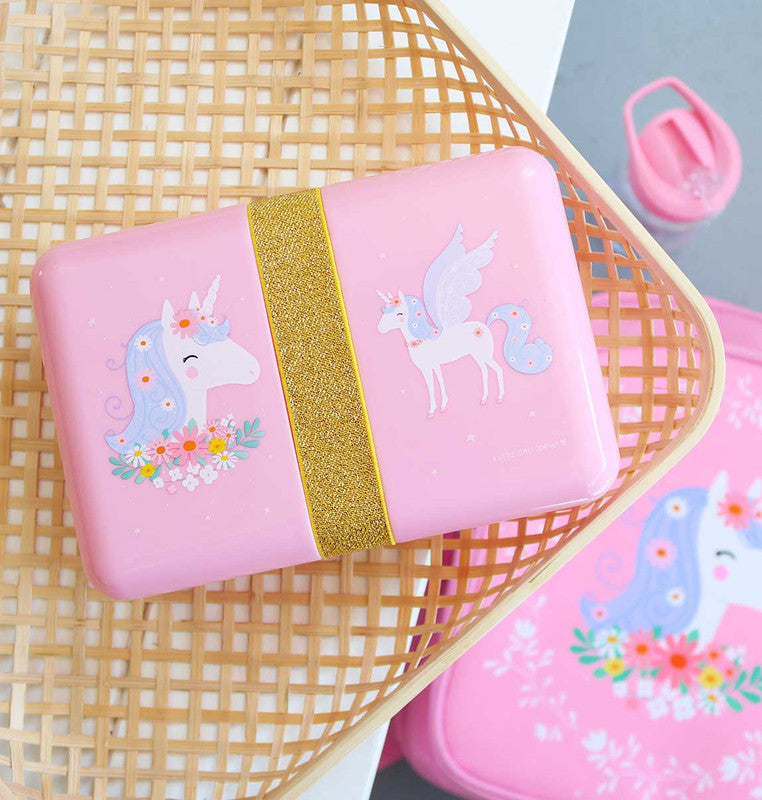 A Little Lovely Company Lunch Box - Unicorn - Laadlee