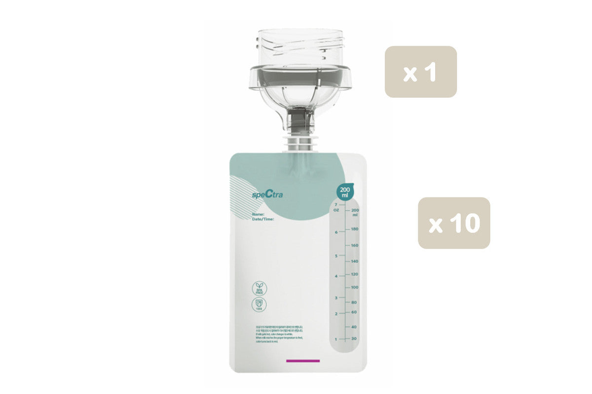 Spectra Easy Breast Milk Bags with Connector - Laadlee