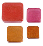 A Little Lovely Company Lunch & Snack Box Set - Glitter - Autumn Pink - Laadlee