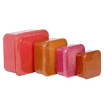 A Little Lovely Company Lunch & Snack Box Set - Glitter - Autumn Pink - Laadlee