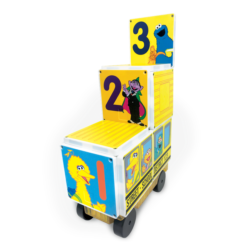 Magna-Tiles Structures Sesame Street School Bus - Laadlee