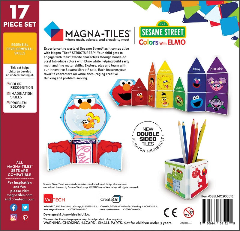 Magna-Tiles Structures Colors with Elmo - Laadlee