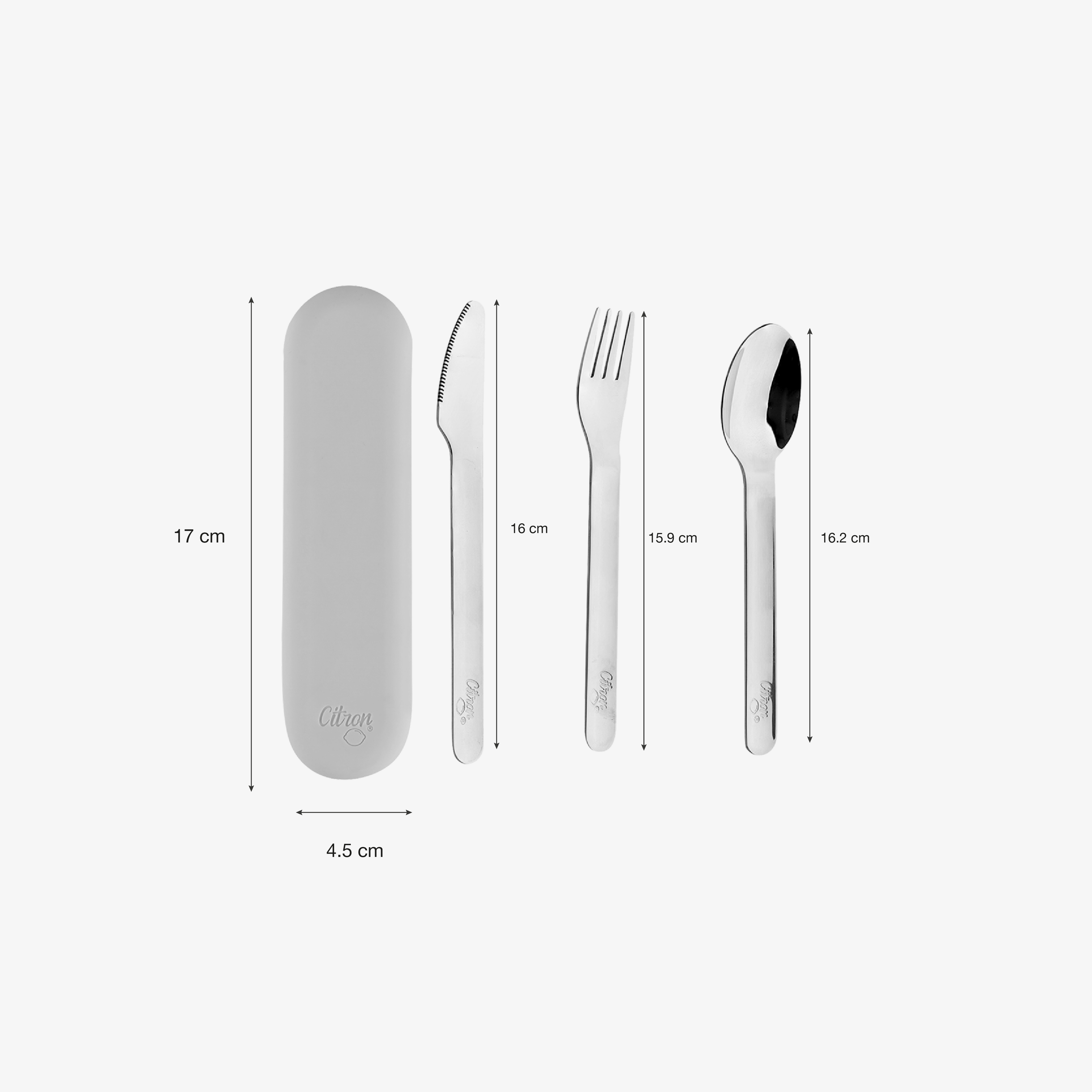 Citron Stainless Steel Cutlery Set - Brick - Laadlee