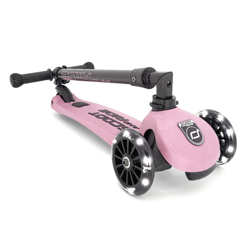 Scoot & Ride Highwaykick 3 LED - Rose - Laadlee